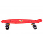 Pennyboard s LED kolieskami - červený Pennyboard s LED kolieskami - červený